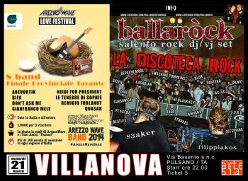 Taranto Arezzo Wave Band 2014, otto band in finale provinciale + Ballarock dj/vj set