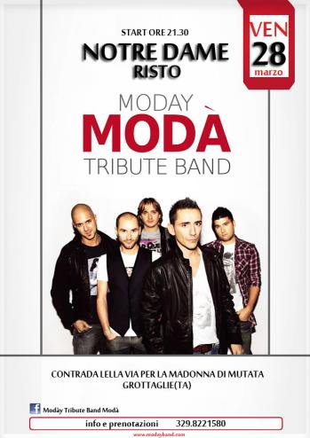 Modày Cover Modà in concerto