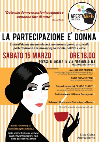 La partecipazione è donne. Percorsi di partecipazione al femminile.