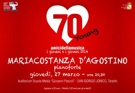 Amici della Musica: Mariacostanza D'Agostino, Pianoforte