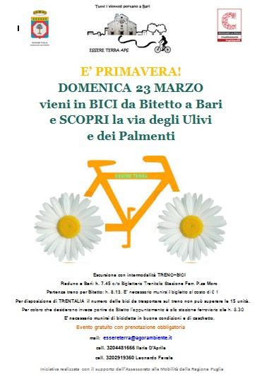 Tutti i viottoli portano a Bari: ciclo escursione Bitetto-Bari