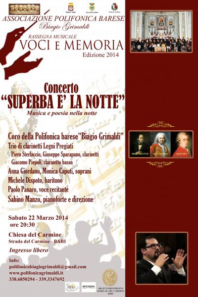 Concerto "Superba e' la Notte"
