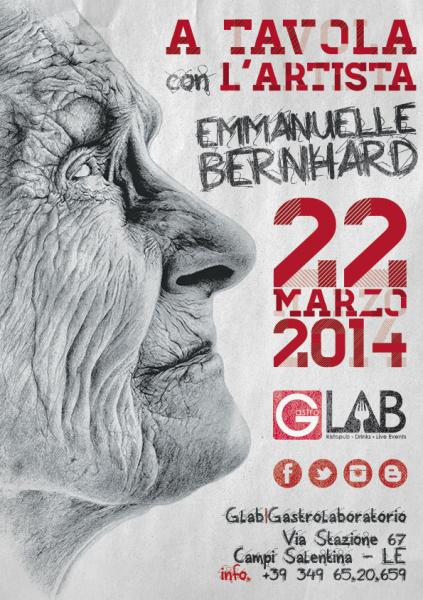 A Tavola con l'artista - il Menu' di Emmanuelle Bernhard