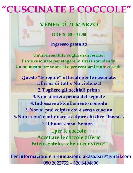 Serata Cuscinate e Coccole