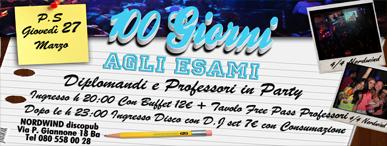 100 Giorni agli Esami. Diplomandi & Professori in Party