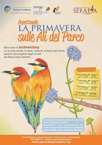 Aspettando la primavera sulle ali del Parco, mini corso di birdwatching