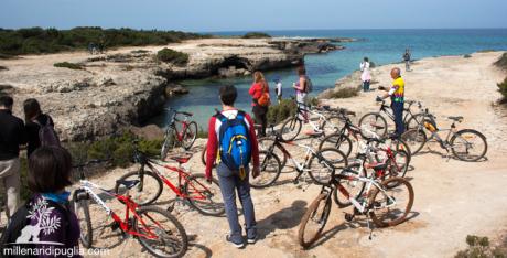 In bici tra le calette di Costa Merlata e gli ulivi della via Traiana