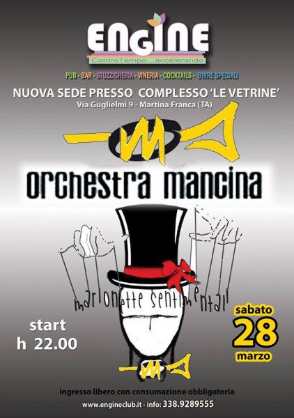 L'Orchestra Mancina con il nuovo spettacolo all'Engine - Le Vetrine