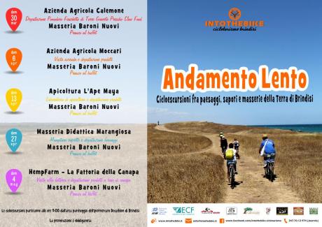 ANDAMENTO LENTO – Cicloescursioni fra paesaggi, sapori e masserie della Terra di Brindisi