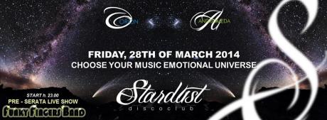 Stardust: Funky Fingers Band + la discoteca Orion & Andromeda