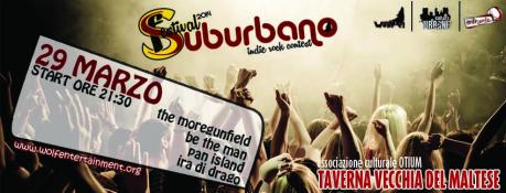 Festival Suburbano: Moregunfield / be The Man / Pan Island / Ira di Drago