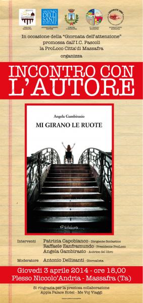 La giornata dell'attenzione, Angela Gambirasio in "Mi girano le ruote"