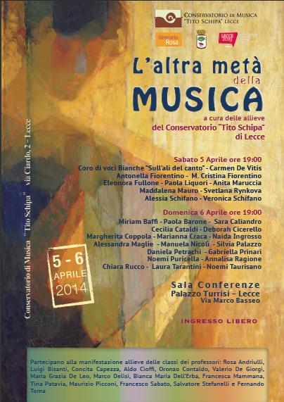 L’altra metà della Musica - il Conservatorio Tito Schipa per Itinerario Rosa