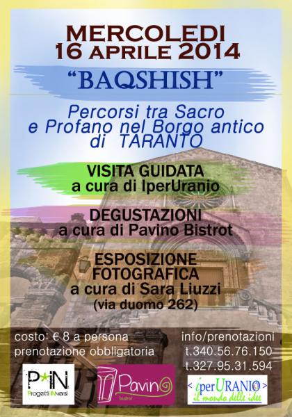 BAQSHISH- percorso tra sacro e profano