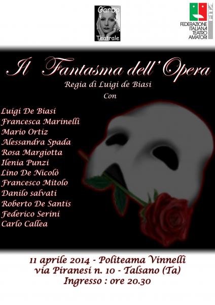 La Garbo Teatrale presenta "Il Fantasma dell'Opera"