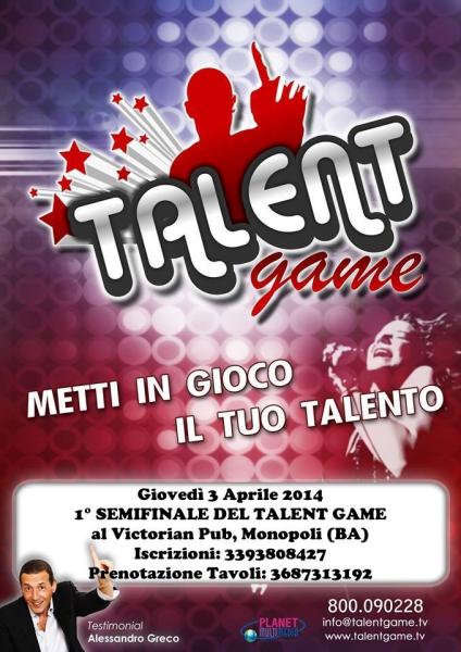1° semifinale Talent Game 1° blocco