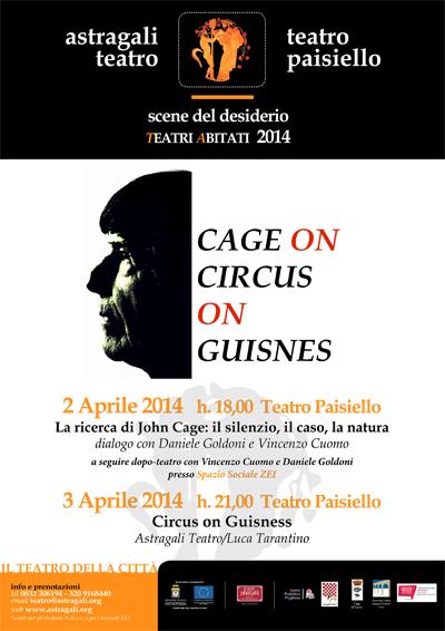 La ricerca di John Cage con Astragali Teatro, Vincenzo Cuomo, Daniele Goldoni e Luca Tarantino per le due giornate dedicate al grande compositore statunitense