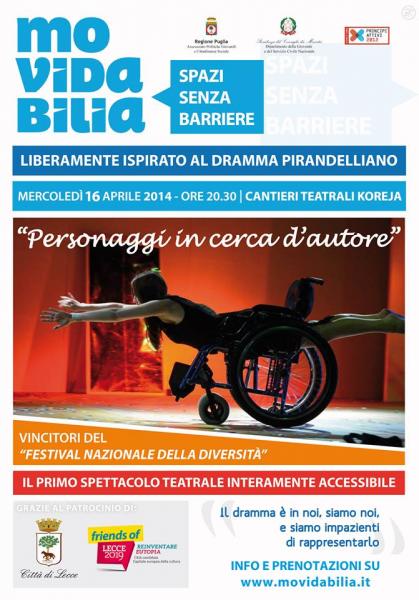 Spettacolo Teatrale "Personaggi in cerca d’autore"