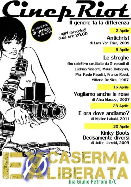 CINE RIOT Un cineforum di genere e lotta