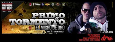 Bari Hip Hop Metro presenta PRIMO E TORMENTO (El Micro De Oro) live