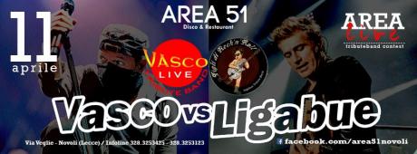 Il weekend dell'Area51 parte con la musica: sul palco la sfida live tra Vasco e Liga