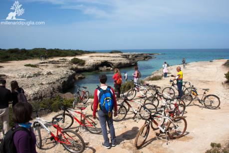In bici verso la splendida Torre Pozzelle