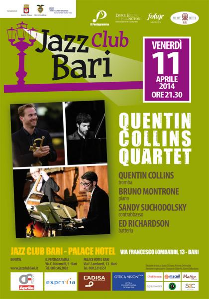 Rassegna “Jazz Club Bari”: QUENTIN COLLINS QUARTET in concerto.
