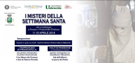 I misteri della settimana santa a Fasano e Francavilla