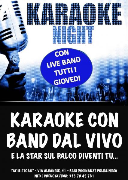 Karaoke Night con Band dal Vivo