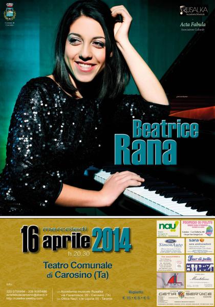 Beatrice Rana - Recital Pianistico