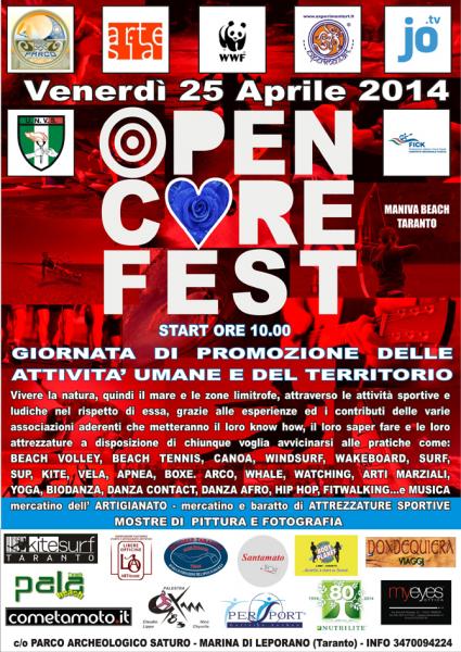 Open Core Fest, giornata di promozione delle attività umane e del territorio