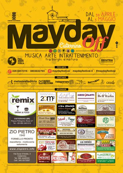 MAYDAY OFF Festival |Cisternino| Musica,Arte & Intrattenimento