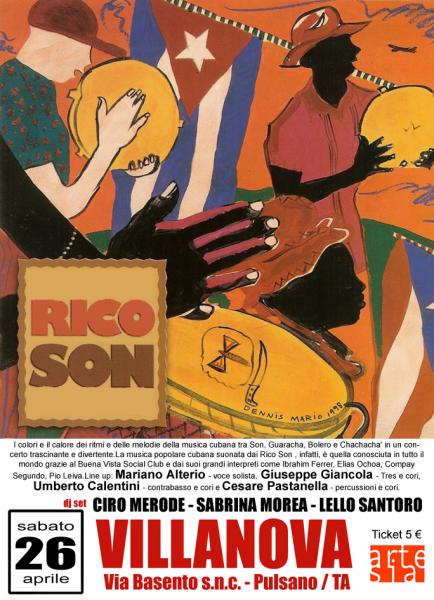 La musica cubana dei Rico Son in concerto (Son, Guaracha, Bolero e Chachacha') + Ciro Merode - Sabrina Morea - Lello Santoro dj set