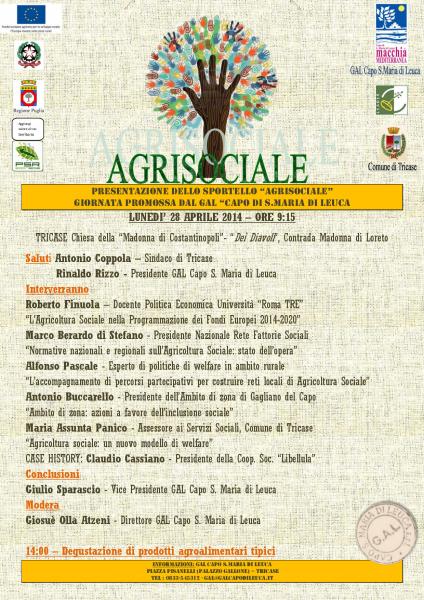 Nasce lo sportello per lo sviluppo dell'agricoltura sociale: presentazione a Tricase