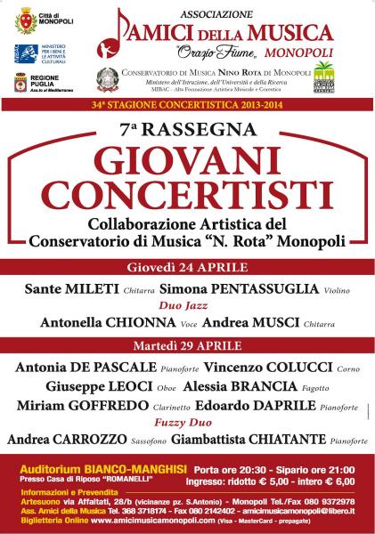 Rassegna "Giovani Concertisti"