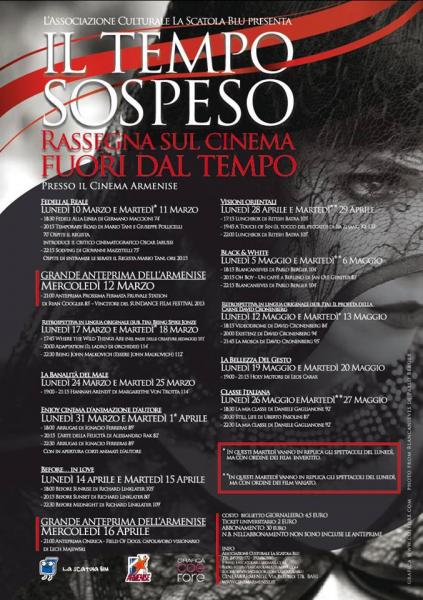 Il Tempo Sospeso: rassegna sul cinema fuori dal Tempo.