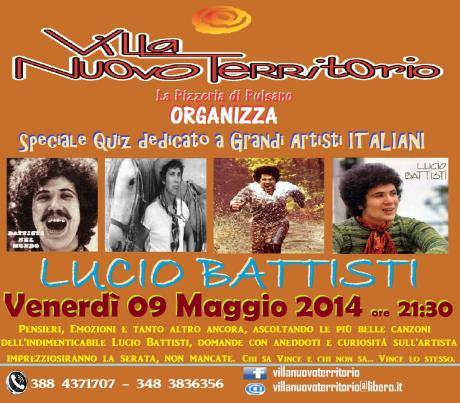 Villa Nuovo Territorio  Musica Quiz... Lucio Battisti