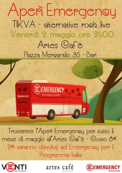 Aperì Emergency presso l'Artes Cafè