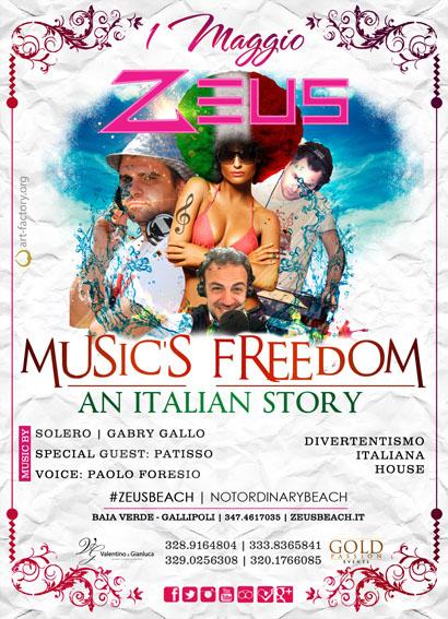Music's Freedom: 1° maggio #zeusbeach