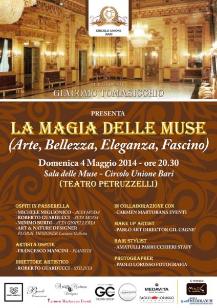 "La Magia delle Muse" Gala Fashion Show al Circolo Unione di Bari