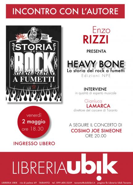 Incontro con l'autore: Enzo Rizzi presenta "Heavy Bone - La storia del rock a fumetti"