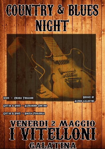 Country & Blues Night in concerto