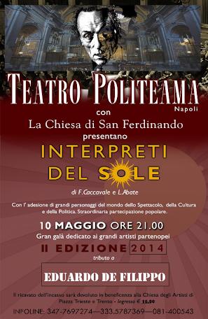 “Interpreti del sole” – 2 edizione: Eduardo