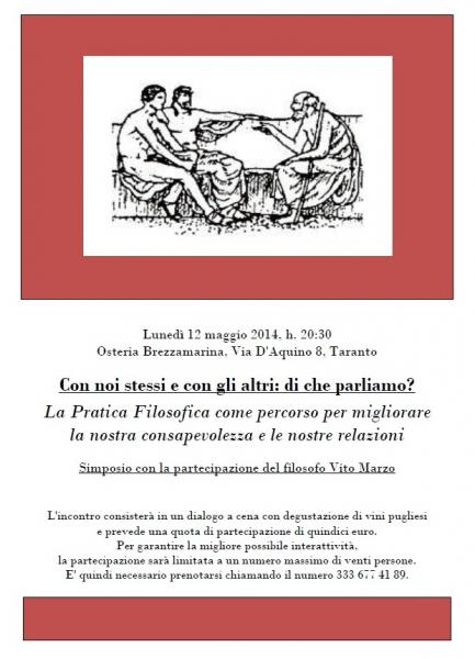Con noi stessi e con gli altri: di che parliamo?