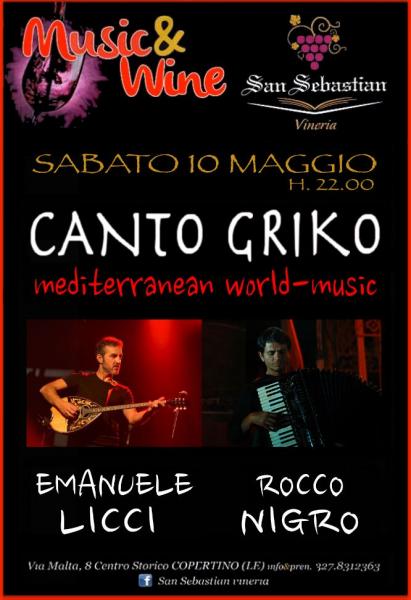 EMANUELE LICCI / ROCCO NIGRO - CANTO GRIKO