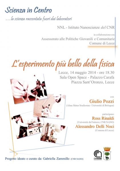 Scienza in Centro... la scienza raccontata fuori dai laboratori