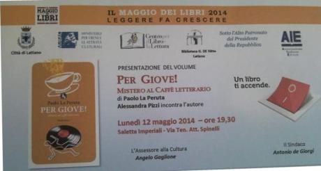 Presentazione del libro "Per Giove! Mistero al Caffè Letterario" di Paolo La Peruta