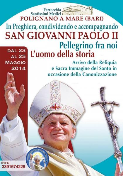 In Preghiera, Condividendo e Accompagnando San Giovanni Paolo II Pellegrino fra Noi