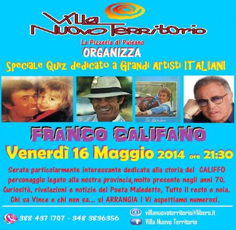 Villa Nuovo Territorio                           PRESENTA    SPECIALE QUIZ