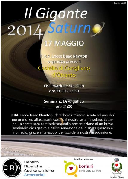 Il grande Saturno - Telescopi puntanti sulle terrazze del Castello